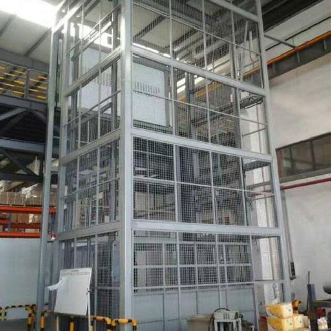 禹城导轨式升降平台货梯